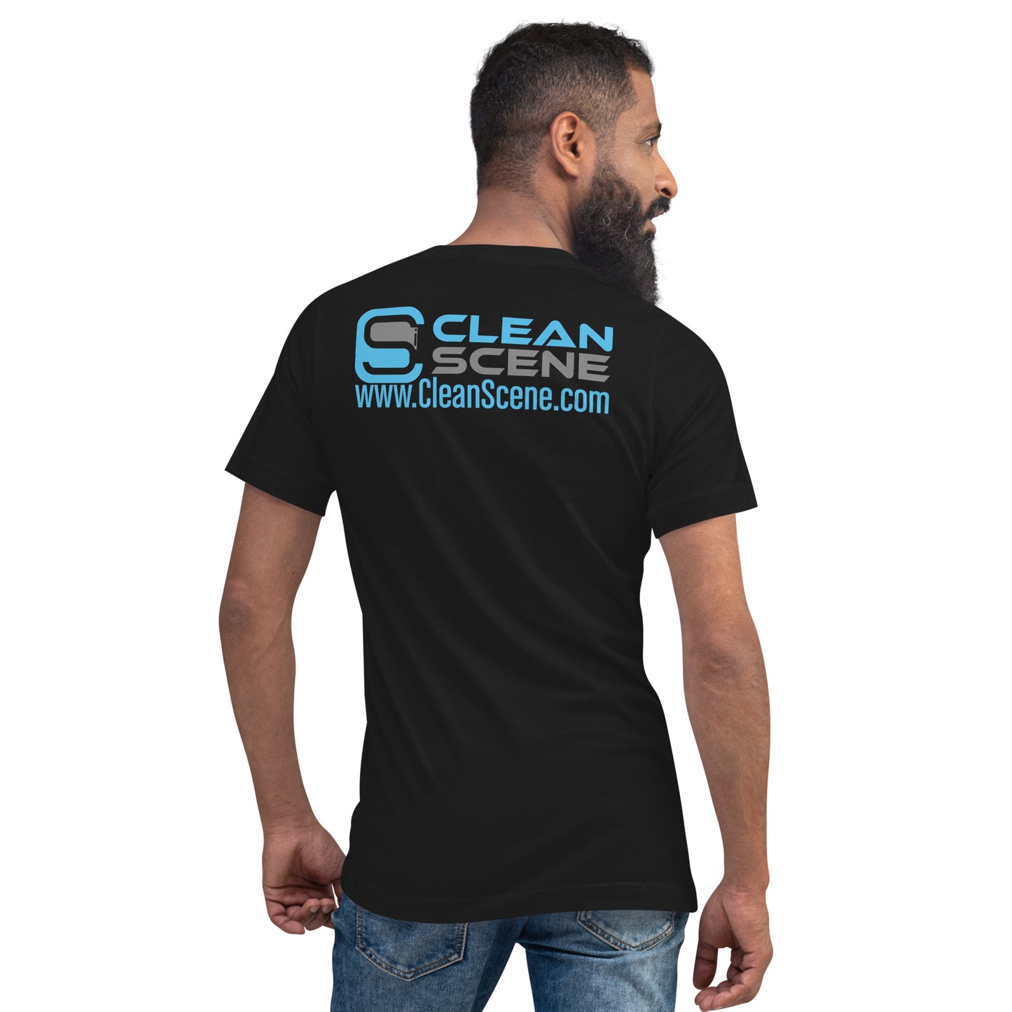 Clean Scene - Unisex Short Sleeve V-Neck T-Shirt
