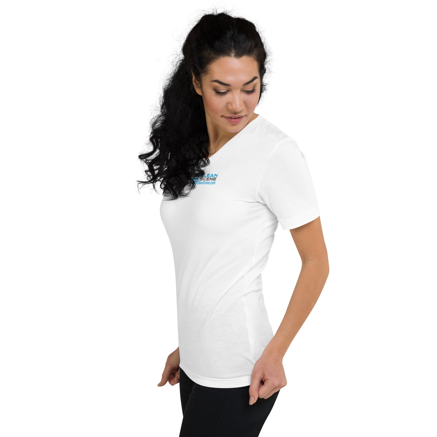 Clean Scene - Unisex Short Sleeve V-Neck T-Shirt
