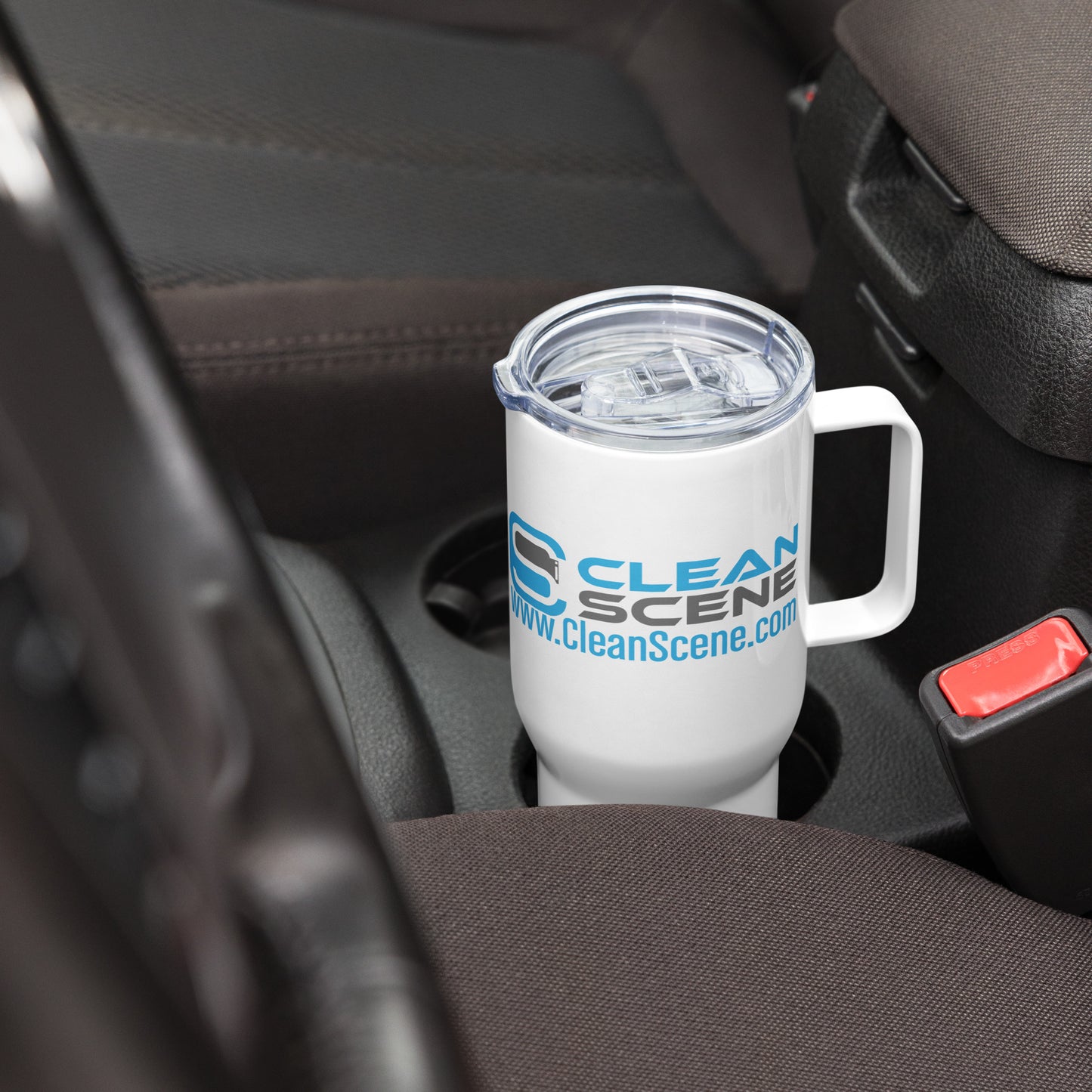 Clean Scene - Travel mug with a handle