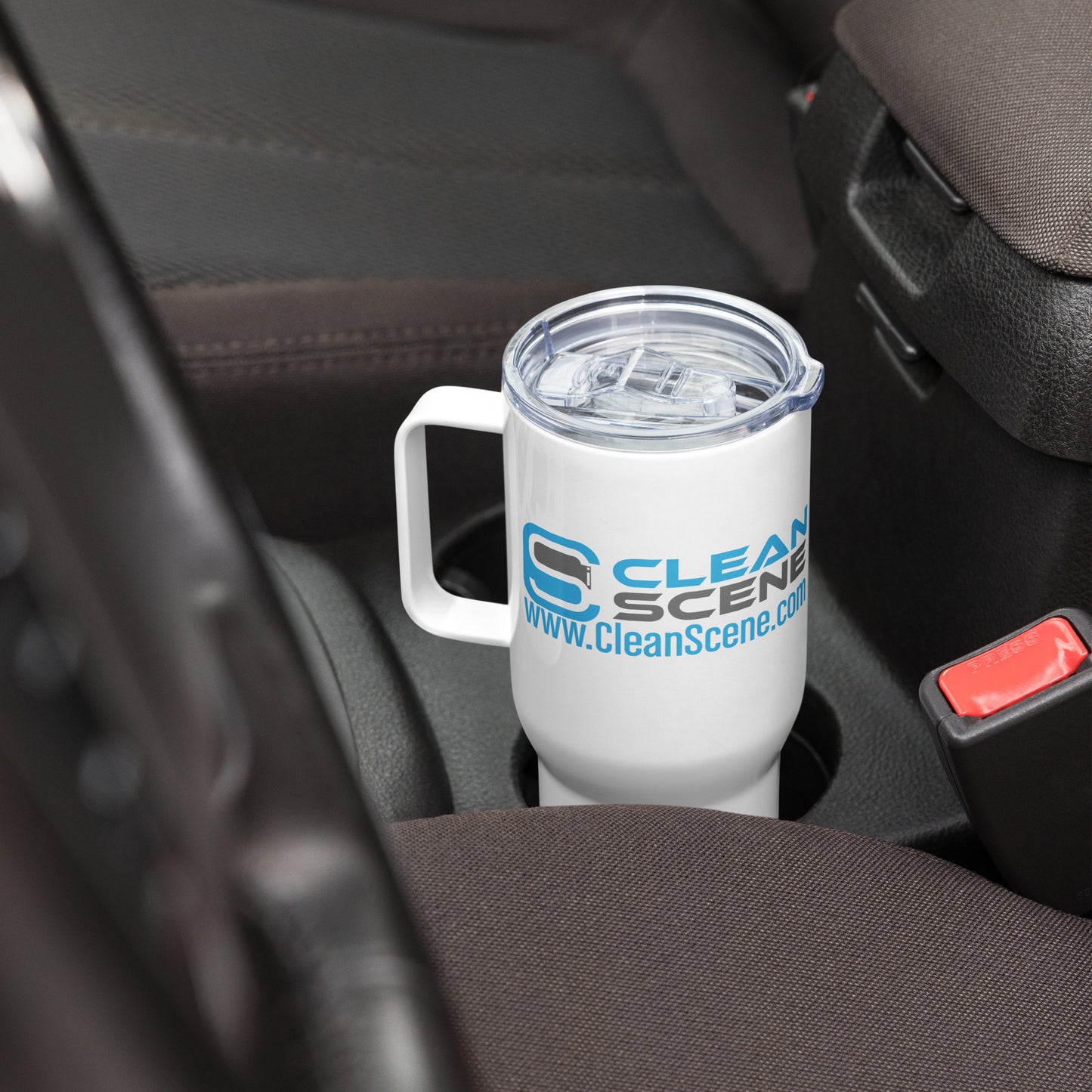 Clean Scene - Travel mug with a handle
