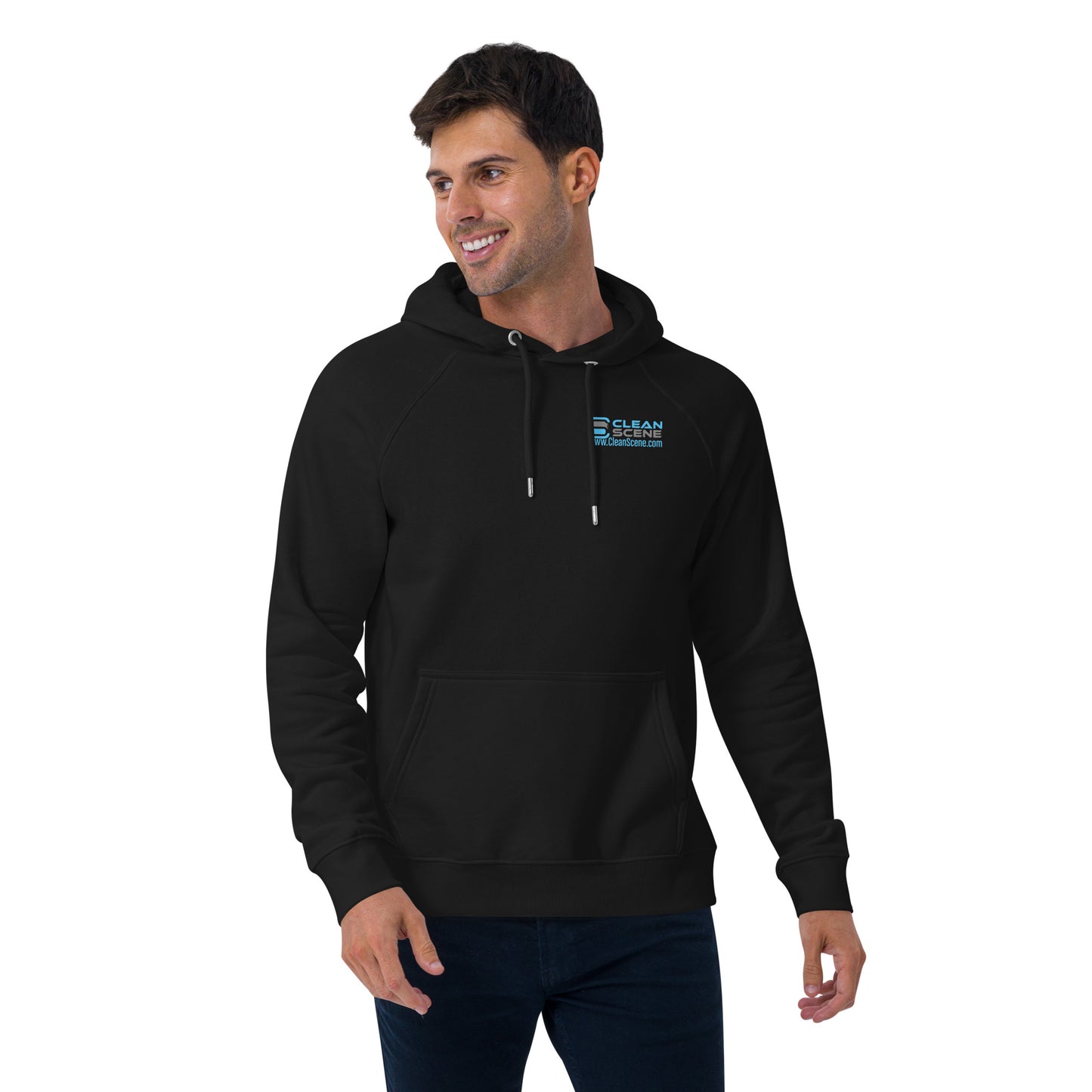 Clean Scene - Unisex eco raglan hoodie