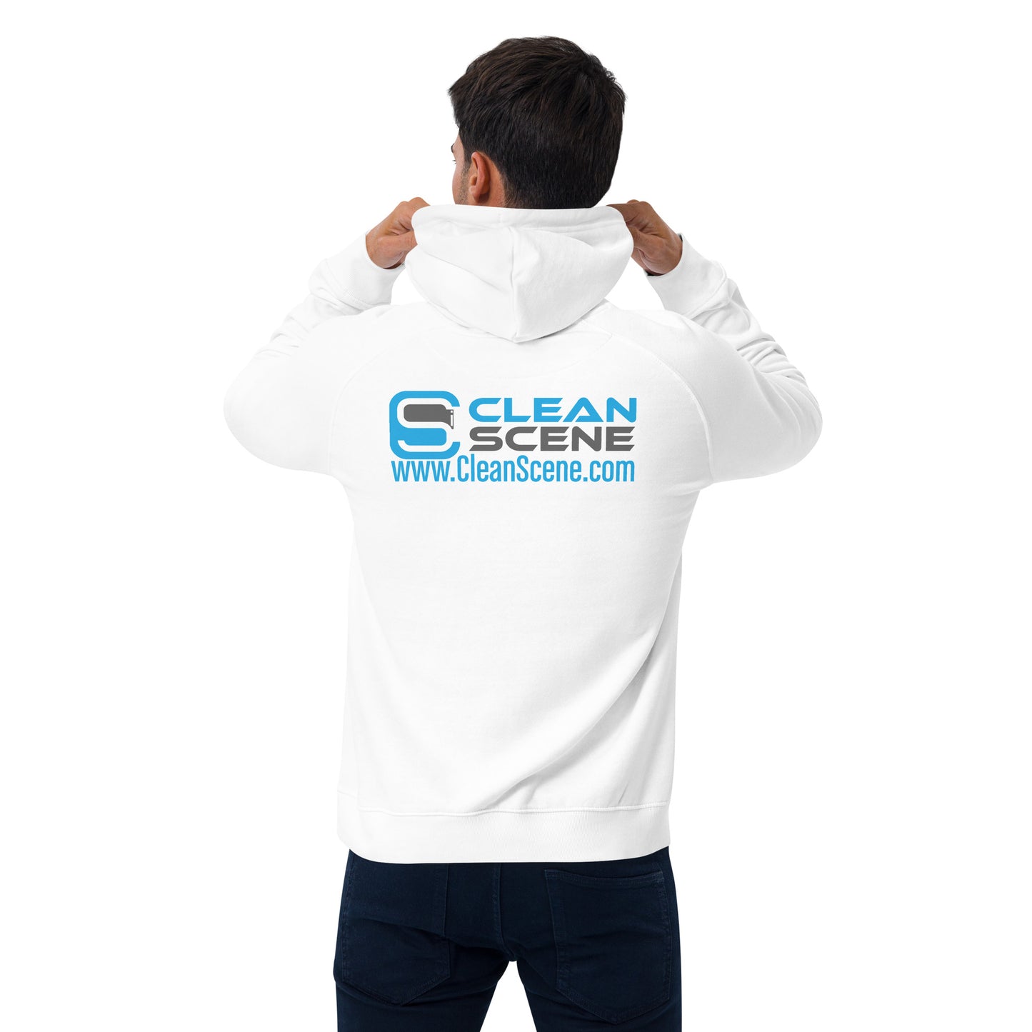 Clean Scene - Unisex eco raglan hoodie